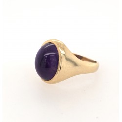 Pre Owned 9ct Amethyst Signet Ring ZX939